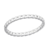 Chain - 925 Sterling Silver Simple Rings SD40605