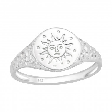 Sun - 925 Sterling Silver Simple Rings SD41388