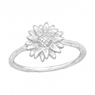 Flower - 925 Sterling Silver Simple Rings SD41437