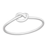 Knot - 925 Sterling Silver Simple Rings SD42456