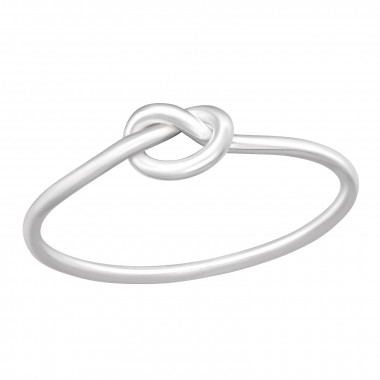 Knot - 925 Sterling Silver Simple Rings SD42456