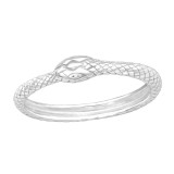 Snake - 925 Sterling Silver Simple Rings SD42459