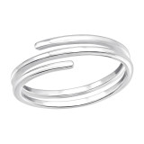 Open - 925 Sterling Silver Simple Rings SD44941