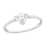 Bee - 925 Sterling Silver Simple Rings SD45798