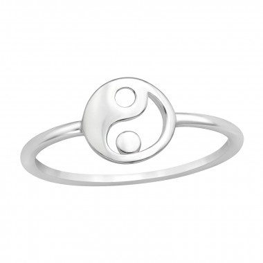 Yin Yang - 925 Sterling Silver Simple Rings SD45908