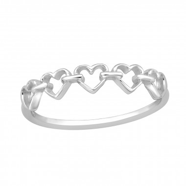 Heart - 925 Sterling Silver Simple Rings SD45951