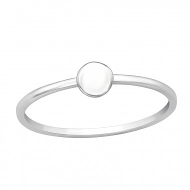 Disc - 925 Sterling Silver Simple Rings SD46155