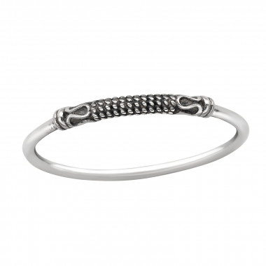 Bali Rope - 925 Sterling Silver Simple Rings SD46349