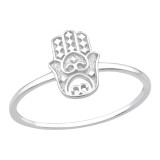 Hamsa - 925 Sterling Silver Simple Rings SD46469