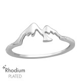 Mountain - 925 Sterling Silver Simple Rings SD47149