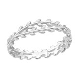 Leaf - 925 Sterling Silver Simple Rings SD47669