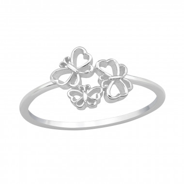 Butterfly - 925 Sterling Silver Simple Rings SD48324