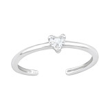 Heart - 925 Sterling Silver Toe Rings SD47548