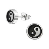 Yin Yang - 316L Surgical Grade Stainless Steel Stainless Steel Ear studs SD28846