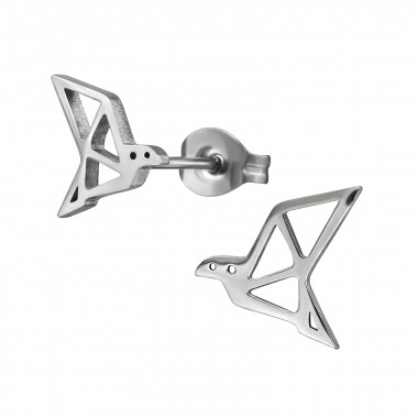 Origami Bird - 316L Surgical Grade Stainless Steel Stainless Steel Ear studs SD29820