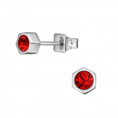 Hexagonal - 316L Surgical Grade Stainless Steel Stainless Steel Ear studs SD31645