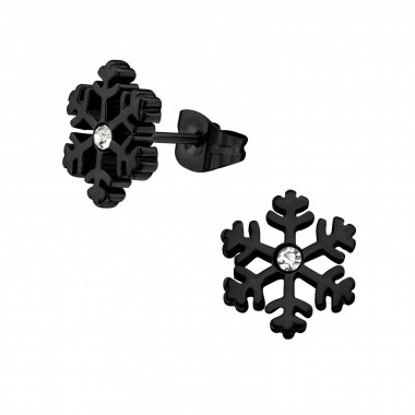 Snowflake - Crystal Stainless Steel Ear studs SD32371