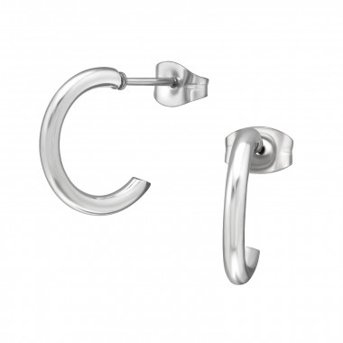 Half Hoop - 316L Surgical Grade Stainless Steel Stainless Steel Ear studs SD45539