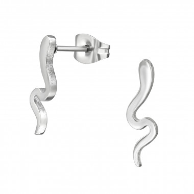 Snake - 316L Surgical Grade Stainless Steel Stainless Steel Ear studs SD46738