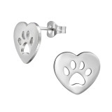 Dog Paw - 316L Surgical Grade Stainless Steel Stainless Steel Ear studs SD48135