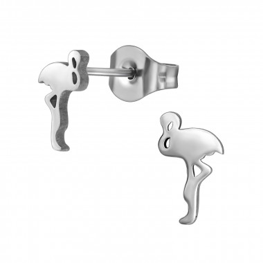 Flamingo - 316L Surgical Grade Stainless Steel Stainless Steel Ear studs SD48457