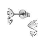 Fish - 316L Surgical Grade Stainless Steel Stainless Steel Ear studs SD48459