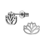 Lotus - 316L Surgical Grade Stainless Steel Stainless Steel Ear studs SD48474