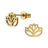 Lotus - 316L Surgical Grade Stainless Steel Stainless Steel Ear studs SD48475