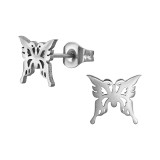 Butterfly - 316L Surgical Grade Stainless Steel Stainless Steel Ear studs SD48476