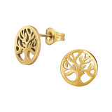 Tree Of Life - 316L Surgical Grade Stainless Steel Stainless Steel Ear studs SD48480