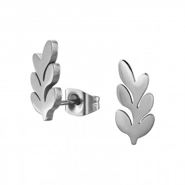 Leaf - 316L Surgical Grade Stainless Steel Stainless Steel Ear studs SD48598