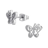 Butterfly - 316L Surgical Grade Stainless Steel Stainless Steel Ear studs SD48600