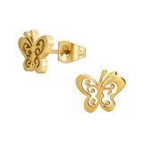 Butterfly - 316L Surgical Grade Stainless Steel Stainless Steel Ear studs SD48601