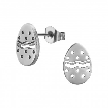 Easter Egg - 316L Surgical Grade Stainless Steel Stainless Steel Ear studs SD48826