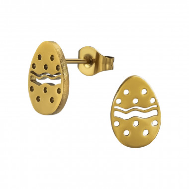 Easter Egg - 316L Surgical Grade Stainless Steel Stainless Steel Ear studs SD48827