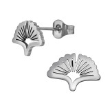 Ginkgo Biloba Tree - 316L Surgical Grade Stainless Steel Stainless Steel Ear studs SD48834