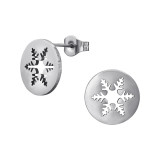 Snowflake - 316L Surgical Grade Stainless Steel Stainless Steel Ear studs SD48843