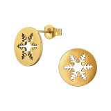 Snowflake - 316L Surgical Grade Stainless Steel Stainless Steel Ear studs SD48844