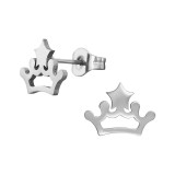 Crown - 316L Surgical Grade Stainless Steel Stainless Steel Ear studs SD48845