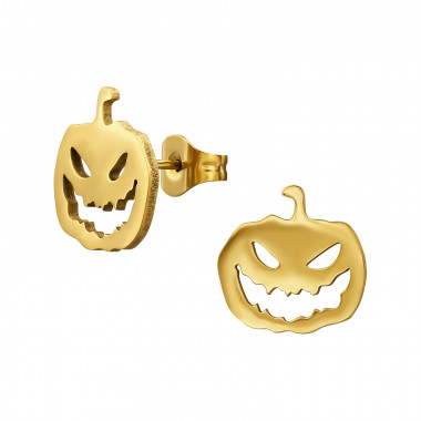 Pumpkin - 316L Surgical Grade Stainless Steel Stainless Steel Ear studs SD48848