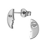 Moon Face - 316L Surgical Grade Stainless Steel Stainless Steel Ear studs SD48851