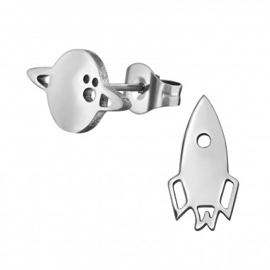 Rocket And Planetary - 316L Surgical Grade Stainless Steel Stainless Steel Ear studs SD48859