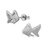 Fish - 316L Surgical Grade Stainless Steel Stainless Steel Ear studs SD48861