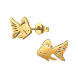 Fish - 316L Surgical Grade Stainless Steel Stainless Steel Ear studs SD48862