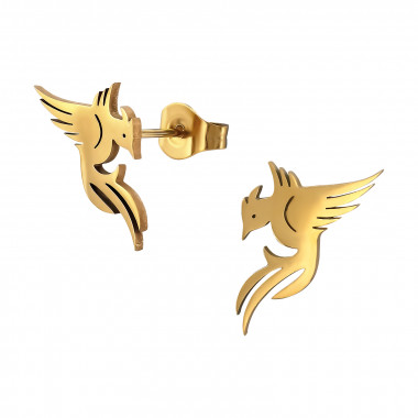 Phoenix Bird - 316L Surgical Grade Stainless Steel Stainless Steel Ear studs SD48871