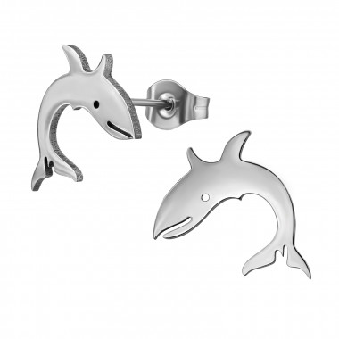 Whale - 316L Surgical Grade Stainless Steel Stainless Steel Ear studs SD48874