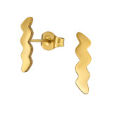 Wave - 316L Surgical Grade Stainless Steel Stainless Steel Ear studs SD48879