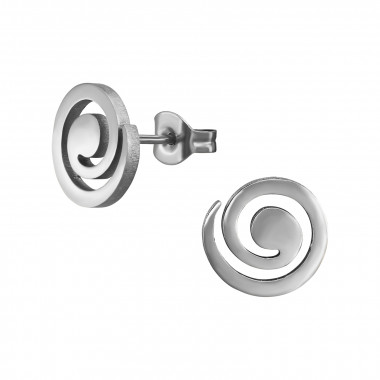 Spiral - 316L Surgical Grade Stainless Steel Stainless Steel Ear studs SD48983