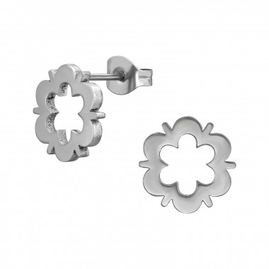 Open Flower - 316L Surgical Grade Stainless Steel Stainless Steel Ear studs SD49114