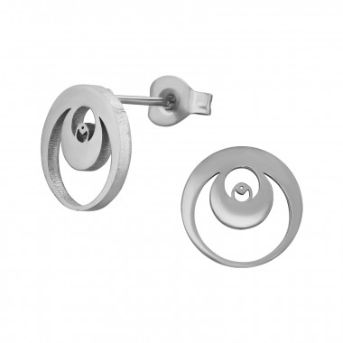 Open Moon - 316L Surgical Grade Stainless Steel Stainless Steel Ear studs SD49117